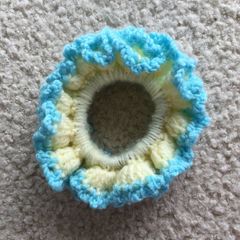 NEW Hand made crochet ruffle scrunchies- available to order