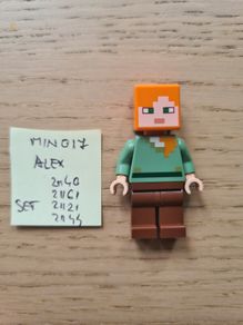 lego min017 alex, set minecraft 21140, 21161, 21121, 21144