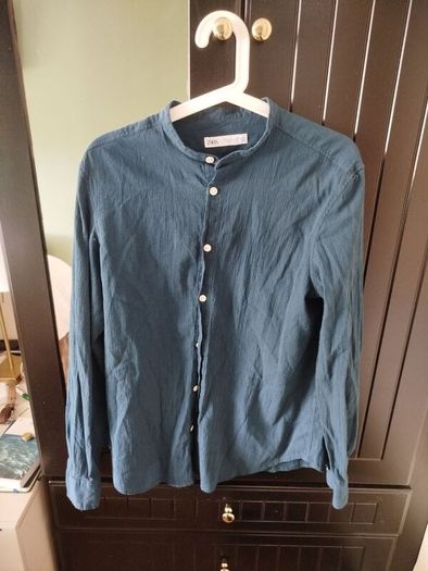 Navy Summer Long Sleeve Shirt