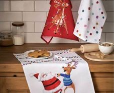 Next Home Set of 3 Christmas Towels