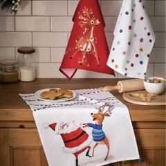 Next Home Set of 3 Christmas Towels