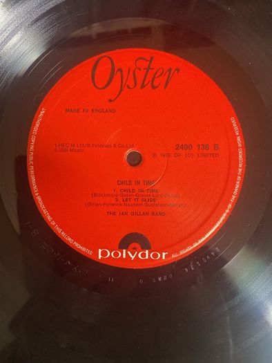 Ian Gillian Band "Child in Time" vinyl