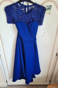 Blue wedding guest dress