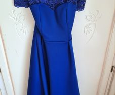 Blue wedding guest dress