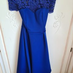Blue wedding guest dress
