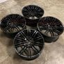 21" Inch Porsche Macan Turbo Style Alloy Wheels Gloss black 5x112 66.6 Image 8