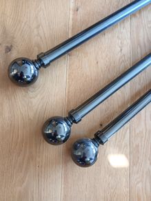 Curtain poles x3 160cm