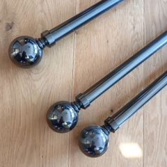 Curtain poles x3 160cm