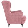 Armchair Pink Velvet Image 2