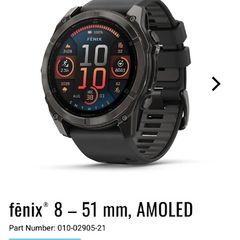 Garmin Fenix 8 51mm - Sapphire / Titanium