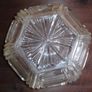 Sowerby Art Deco Hexagonal Glass  Bowl 2593 Image 2