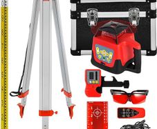 500m Professional Rotating Self-Leveling Rotary 360 Degree Laser Level with Tripod and Staff