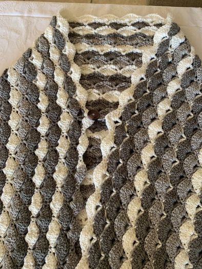 Vintage crochet shawl