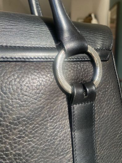 Vintage Chesneau Black Leather Bag
