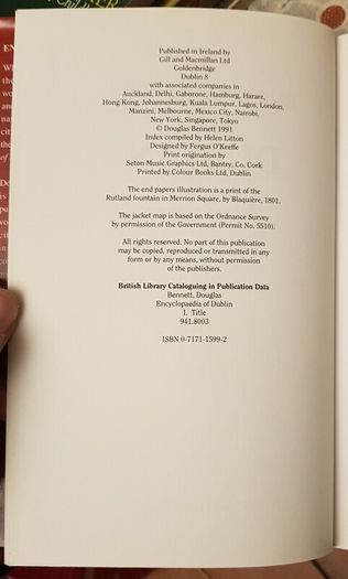 Encyclopedia Of Dublin by Douglas Bennett