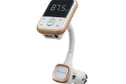 New 3 in 1 FM Car Transmitter Bluetooth 4 USB Remote Charger Handsfree Kit #1096