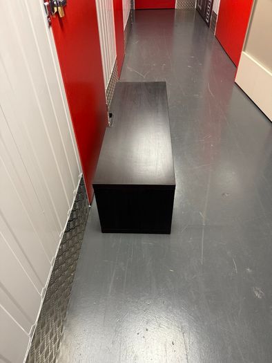 TV bench, black-brown