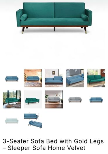 Stylish Retro New Sofa Click Clack Sofa Bed