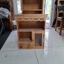 limed oak shelves and wall unit Image 5