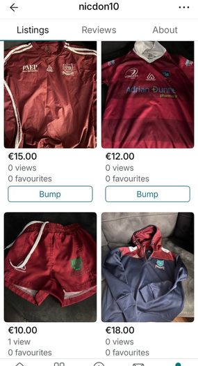 Portarlington Rugby Jersey, Shorts, Hoody & Windbreaker