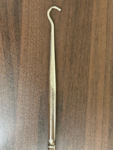 Victorian button hook silver handle
