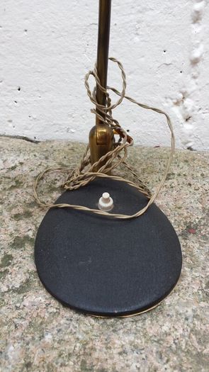 Vintage solid brass Table Desk lamp Metal top