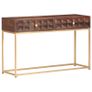 Console Table 122x36x75 cm Solid Mango Wood Image 9