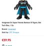 Fisher-Price Imaginext XL DC Super Friends Batman Bat Tech Blue 10.5" Figure Brand New Sealed Image 3