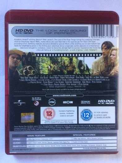 King Kong [2005] Naomi Watts, Jack Black & Adrien Brody [HD-DVD Movie]
