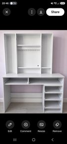 Free vanity unit/ beauty station. Never used drawer part still in box unassembled. NO mirror included