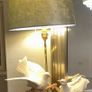 Large vintage double doves table lamp 65cm Image 7