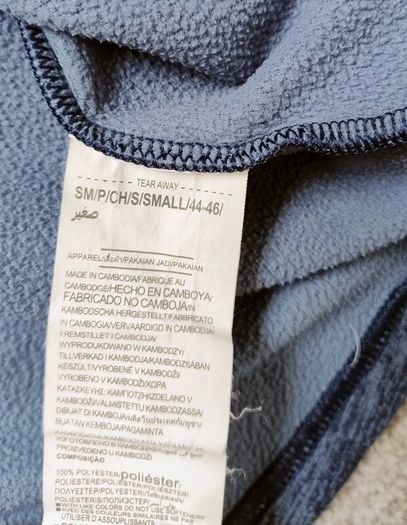 Blue Under Armour Fleece Half Zip Gym Top