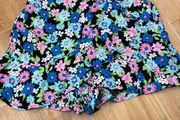 Bershka Floral Skort Size Medium