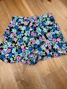 Bershka Floral Skort Size Medium