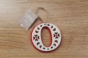 New - A Wooden Letter "O" with Red Velvet Backing - Other Letters Available Also See List Below. - E