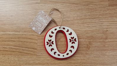 New - A Wooden Letter "O" with Red Velvet Backing - Other Letters Available Also See List Below. - E
