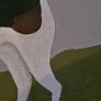 Contemporary Minimalist Naive Irish Folk Art Dog Image 4