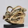 Wild Pig Skull (30cm) - Polished Bronze Image 2