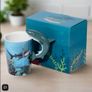 BRAND NEW Lisa Parker Shark Ceramic Shaped Handle Mug Image 3