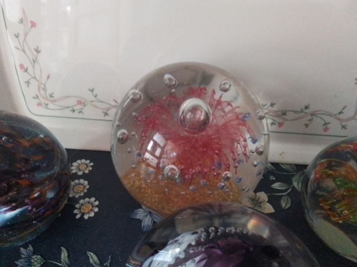Large Art Glass Sphers/Balls