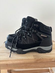 Mountain Warehouse Black Trail Kids Waterproof Walking Boots