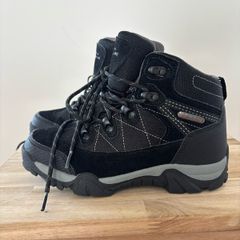 Mountain Warehouse Black Trail Kids Waterproof Walking Boots