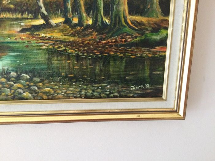 Art - Vintage Oil on Canvas,  ( J. Smyth)