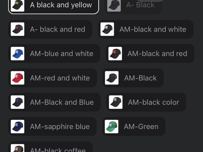 Amiri Caps