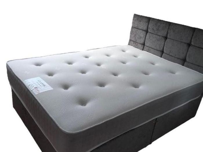 New Stylish SINGLE ,Double, King And Superking Sizes Divan Beds Instock. Tufted Memory Foam Mattresses And Optional Drawers Available
