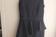 black peplum dress size 12