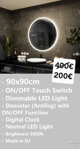 LED Bathroom Mirror Round