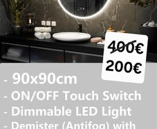 LED Bathroom Mirror Round