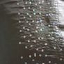 2 Beautiful Black Satin Sequin Cushions Image 5