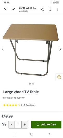 folding table